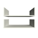 Ver imagem 4 de Par de Prateleiras Aba U - Branco Mdf Organizador Cozinha - Rufatto Decorações