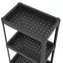 Ver mais imagens de Estante Geo Multiuso Organizador Compacto 4 Prateleiras 112cm - Preto