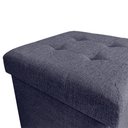 Ver imagem 2 de Puff Guarda Volume em Madeira/Tecido Decorativo 40x38cm
