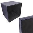 Ver imagem 3 de Puff Guarda Volume em Madeira/Tecido Decorativo 40x38cm