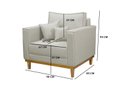 Ver imagem 5 de Kit 2 Poltronas Beny - Suede Cru