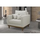 Ver imagem 3 de Kit 2 Poltronas Beny - Suede Cru