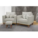 Ver imagem 1 de Kit 2 Poltronas Beny - Suede Cru