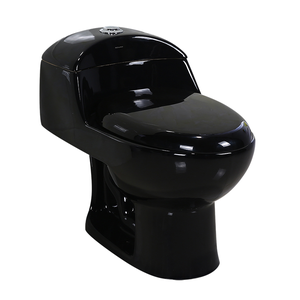 Vaso Sanitário Monobloco Completo - Caixa Acolpada com Assento Cor Preto