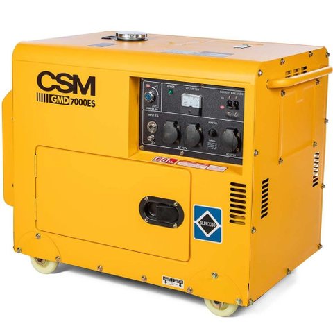 Gerador de Energia Diesel 6,25 Kva Gmd7000es Bivolt Csm