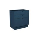 Ver imagem 1 de Balcão de Cozinha Évora Ph 3120 C/ 3 Gavetas S/ Tampo 80cm Azul - Herval