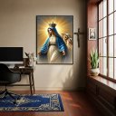 Ver imagem 1 de Quadro Decorativo Maria Passa na Frente - 70x50cm:moldura Preta