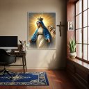 Ver imagem 2 de Quadro Decorativo Maria Passa na Frente - 70x50cm:moldura Preta