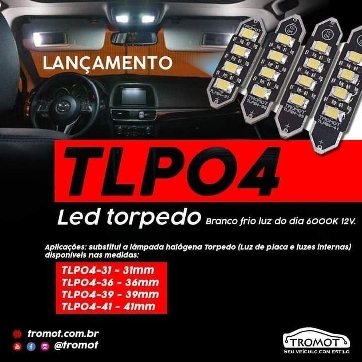 Led Torpedo - Branco Frio 6000k - Tlp04 - 2