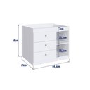 Ver imagem 6 de Berço Cama Multifuncional com Gavetões sem Colchão Linha Bb Aveiro Oak/Branco BB024 Completa Móveis