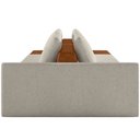 Ver imagem 6 de Sofá Ilha Modular para Sala 232cm com Puff Dublin K01 Bouclê Creme Sintético Caramelo - Lyam Decor