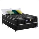 Ver imagem 1 de Cama Box Casal e Colchão Molas Ensacadas Gazin Perola Negra 188cm x 138cm