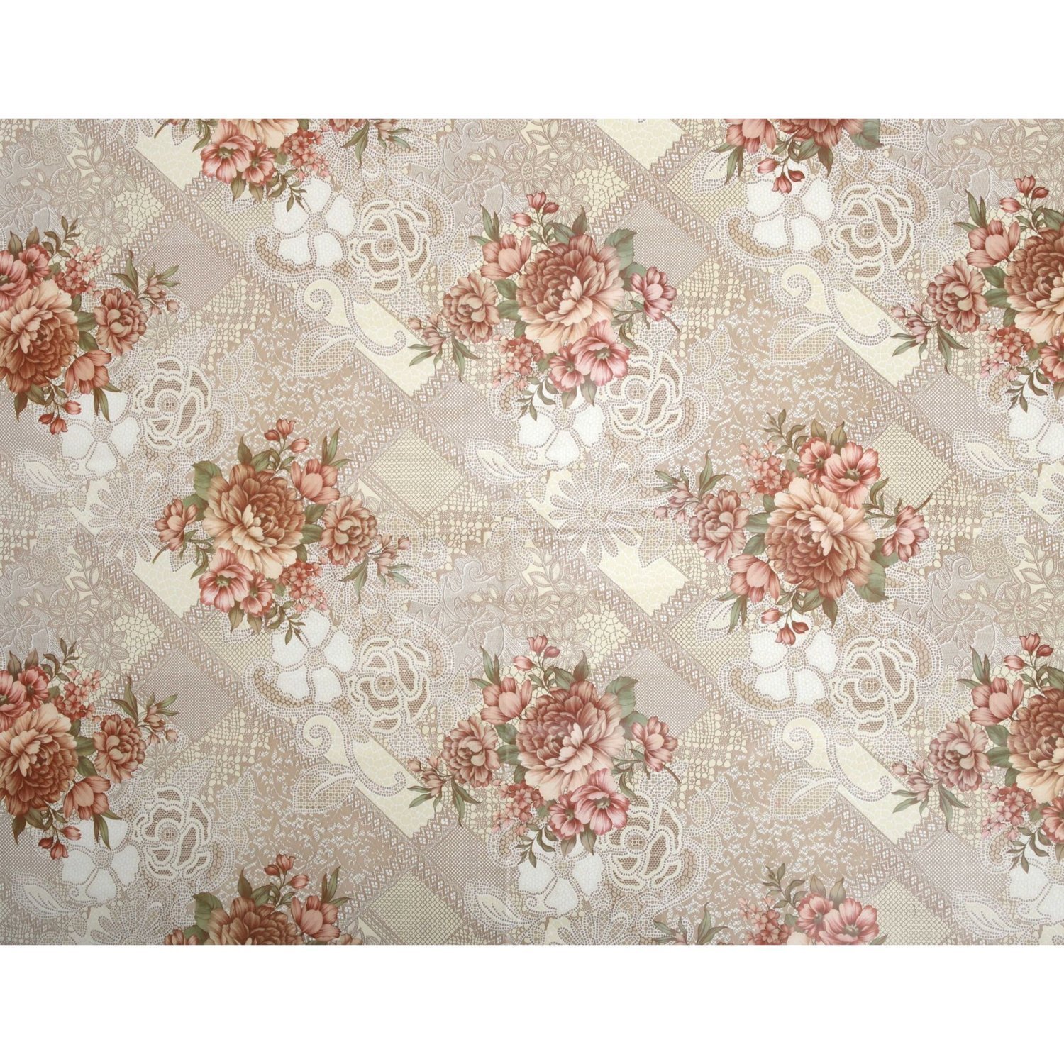 Toalha de Mesa Classic Rolo Floral Clássico 1,37x20m