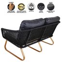 Ver imagem 3 de Kit 2 Poltronas, 1 Namoradeira Mesa Bronze