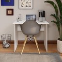 Ver imagem 1 de Mesa de Jantar New City 4 Lugares Retangular MDF Branco Gebb Work