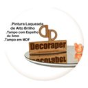 Ver imagem 2 de Mesa de Canto Redondo MDF Madeira Maciça 50cm Branco Decoraper