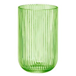 Jogo com 6 Copos de Vidro Canelado Verde 460ml - 3