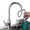 Torneira Gourmet para Cozinha Pia Bica Alta com Ducha Extensora 2 Modos Jato e Chuveirinho Giro 360° - 1