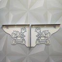 Ver imagem 3 de Mãos Francesas Decorativas 20cm Menino Safari Branco Aço para Prateleira Pequena