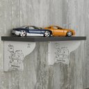 Ver imagem 2 de Mãos Francesas Decorativas 20cm Menino Safari Branco Aço para Prateleira Pequena