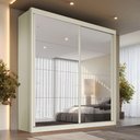Ver imagem 1 de Guarda Roupa Mali 2 Portas de Correr 100 MDF com 02 Espelhos - Móveis Europa