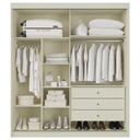 Ver imagem 2 de Guarda Roupa Mali 2 Portas de Correr 100 MDF com 02 Espelhos - Móveis Europa