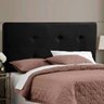 Cabeceira Painel de Camas Box Casal Estofada Sida Preta - 2