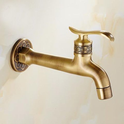 Torneira de Bronze Rustico Retro Vintage Jardim Tanque