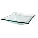 Ver imagem 3 de Kit Lavatório de Vidro Cuba 32x30cm + Tampo 48x35cm - Incolor + Suporte