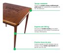 Ver imagem 4 de Mesa de Madeira Maciça Quadrada 80x80cm 4 Lugares Sala Jantar Cozinha - Stronger Whiskey - Natural