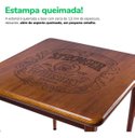 Ver imagem 7 de Mesa de Madeira Maciça Quadrada 80x80cm 4 Lugares Sala Jantar Cozinha - Stronger Whiskey - Natural