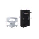 Ver imagem 6 de Kit Sapateira Spin Tropical 2 Portas e 2 Mesas de Cabeceira/centro Poquema