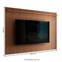 Ver imagem 5 de Painel para Tv até 80 Polegadas Leblon Ripado 1 Prateleira Nature - Panorama Móveis