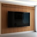 Ver imagem 4 de Painel para Tv até 80 Polegadas Leblon Ripado 1 Prateleira Nature - Panorama Móveis