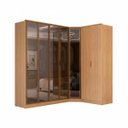 Ver imagem 2 de Roupeiro Modulado Ravi Mdf 7 Portas Reflecta 243,5x232,2cm Olmo 1110