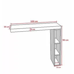 Bancada Mesa Cozinha Sala Bar Adega em MDF - 2