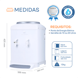 Bebedouro de Mesa P/ Galao Branco K21 127v Karina 011 - 6