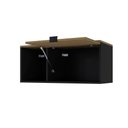 Ver imagem 3 de Armário Aéreo com Nicho e Porta Basculante 35x80x35cm Wlnp80 Preto Tx com Vermont Oak