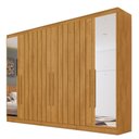 Ver imagem 2 de Guarda Roupa Oxford 6 Portas 6 Gavetas Espelhado Mdf - Mademarcs