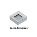 Ver imagem 4 de Kit 3 Spot Led Quadrado Sobrepor Embutir P/móveis Nichos:branco Frio/prata