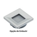 Ver imagem 5 de Kit 3 Spot Led Quadrado Sobrepor Embutir P/móveis Nichos:branco Frio/prata