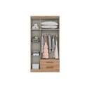 Ver imagem 3 de Guarda Roupa 3 Portas (2 C- Espelho) e 2 Gavetas Açaí Da133 Branco-rosa - Henn