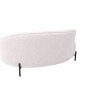 Ver imagem 2 de Sofá Curvo Billini 2 Lugares 150cm Braço Esq. Pés Preto Bouclé Cinza - Sallar Home