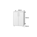 Ver imagem 3 de Armário para Escritório 2 Portas 1 Prateleira Branco