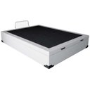 Ver imagem 3 de Box Baú Casal Suede Branco 138x188x39