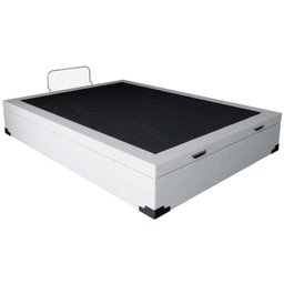 Box Baú Casal Suede Branco 138x188x39 - 3