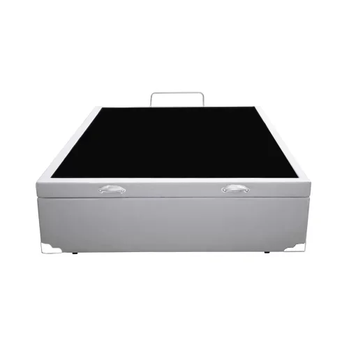 Box Baú Casal Suede Branco 138x188x39 - 2