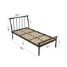 Cama Solteiro em Aço Begônia CabeCasa MadeiraOriginals - 2