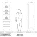 Ver imagem 6 de Cozinha Modulada 7 Peças 8 Portas 8 Gavetas Confort Cinza/Cinamomo/Grafite
