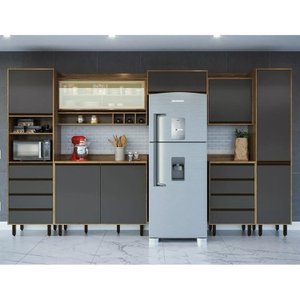 Cozinha Modulada 7 Peças 8 Portas 8 Gavetas Confort